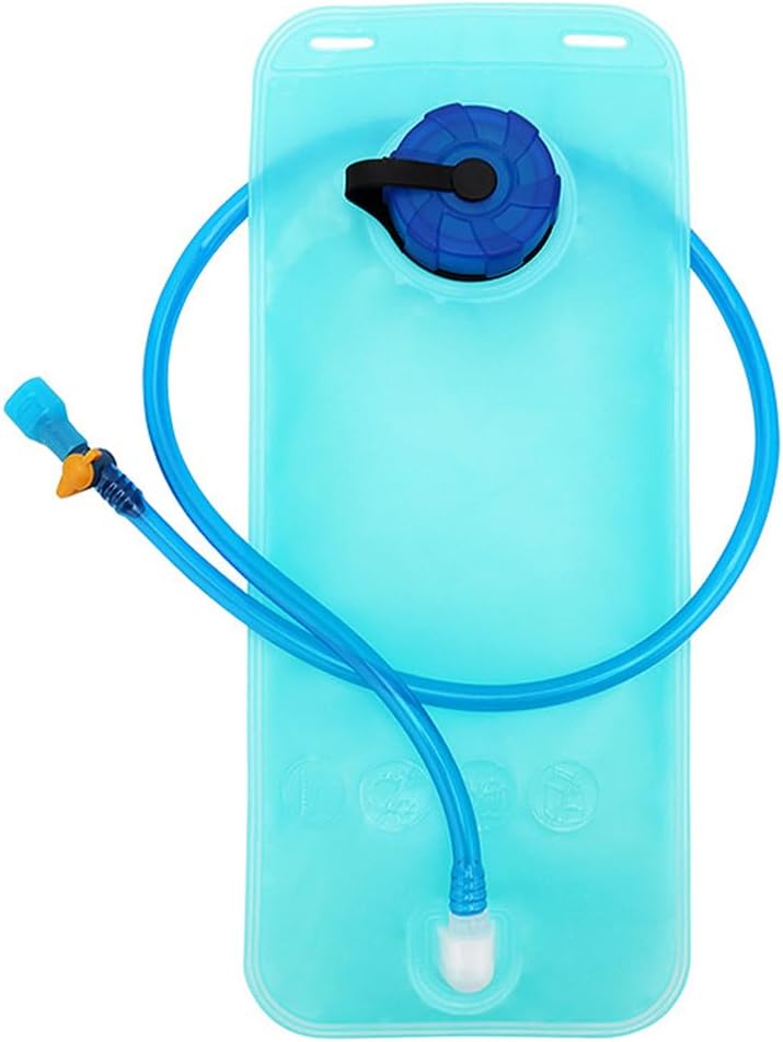 Hydration Bladder, 1 Pcs Leak Proof Water Bladder, 2L with Insulated Hose, for Hydration Pack for Cycling, Hiking, Running, Climbing, Biking(Blue)