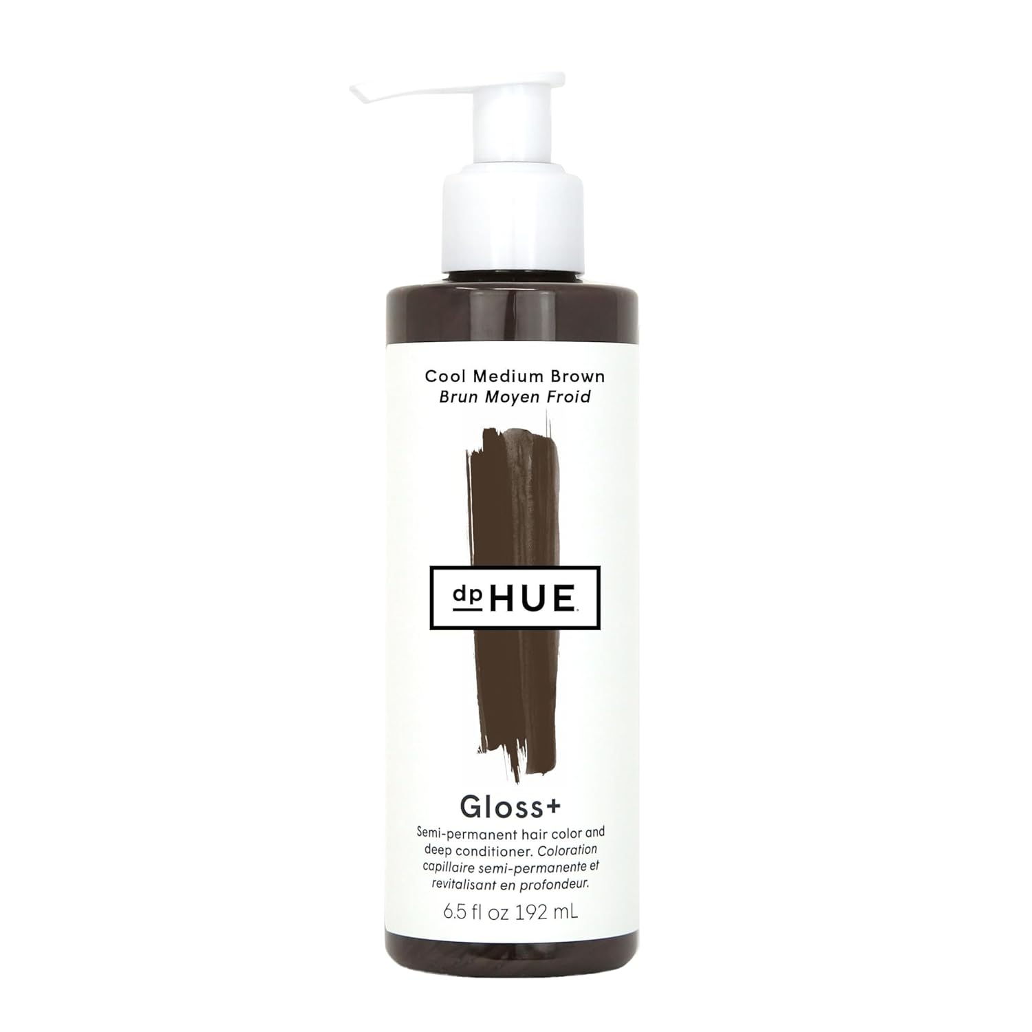 dpHUE Gloss+, Cool Medium Brown - Boosts Fading & Faded Hair Color - 8-12 Applications per Bottle - Lasts Up to 8 Washes