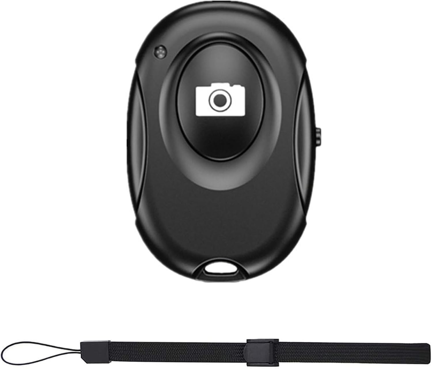 Generic Wireless Camera Shutter Clicker | Camera Shutter Remote Control for iPhone & Android Smartphones | Wireless Remote Control Selfie Button - Includes Wrist Strap, Black