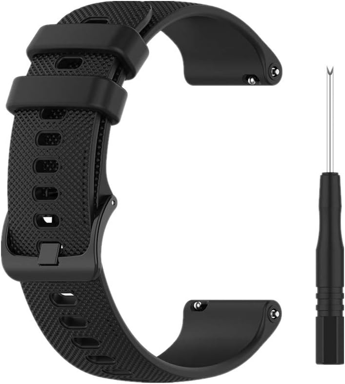 Watch Strap Compatible with Garmin Forerunner 745,Adjustable Silicone Sports Strap Replacement Band for Garmin Forerunner 745 Smart Watch