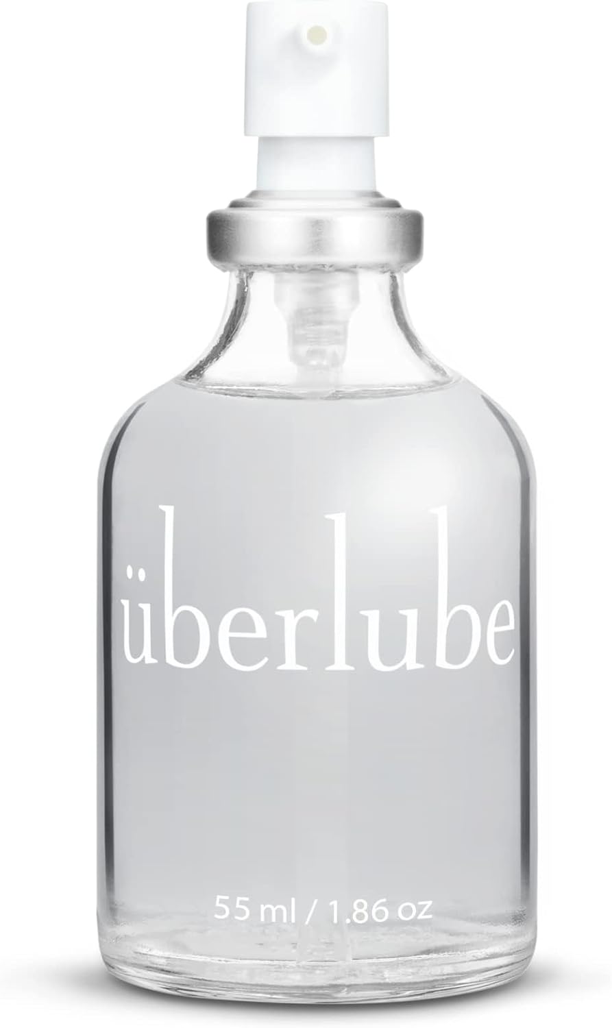 Uberlube Silicone Base Lube - 55ml Bottle Unscented Silicone Lubricant Personal Lubrication - Latex Safe Privacy Sex Lube Liquid for Couples Women & Men - Flavorless, Vaginal & Anal Lube - 1.86 Fl Oz