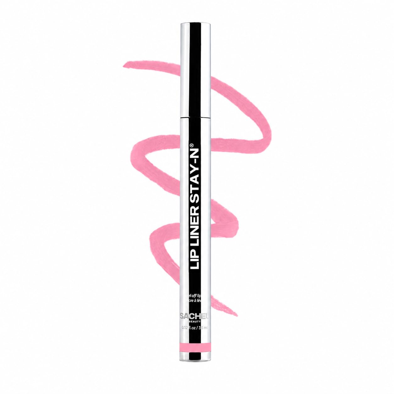 Sacheu Lip Liner STAY-N Peel Off Lip Stain — Long Lasting Waterproof Lip Tint with Hyaluronic Acid & Vitamin E — Transfer Proof Matte Finish, Vegan & Cruelty-Free (First Bloom)
