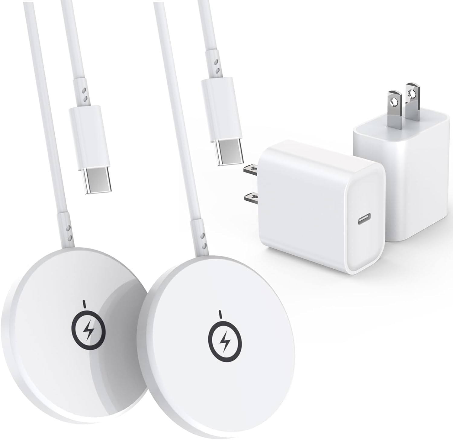 6FT Magnetic Wireless Charger for iPhone,Mag Safe Charge 2Pack Fast Wireless Charging Pad for Apple iPhone 17 Pro Max/17 Air/16 Plus/16 ProMax/15 Pro/14/13/SE,AirPods 3/2/Pro,Magnet Mag-Safe Chargers