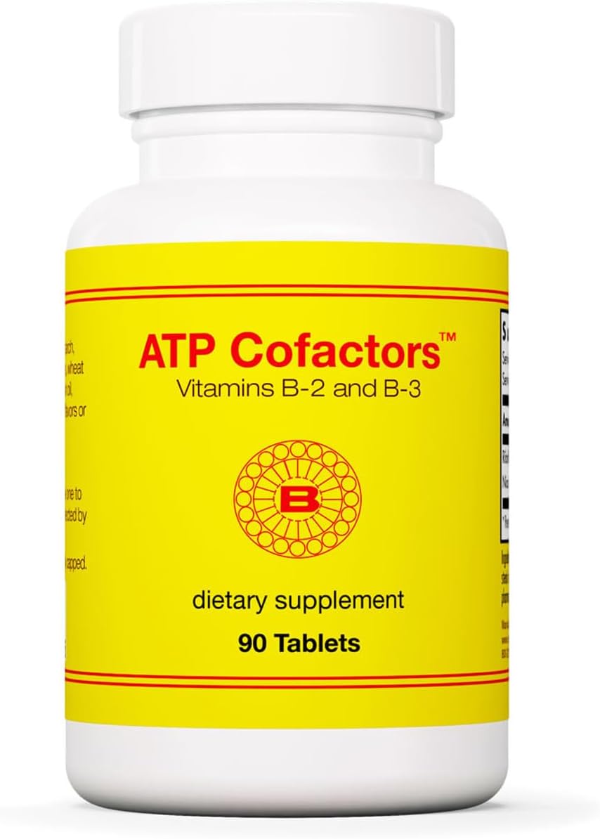 Optimox, ATP Cofactors, with Riboflavin (B2) and Niacin (B3), High Strength, 90 Vegan Tablets, Vegetarian, Gluten-Free, Soy-Free, Non-GMO