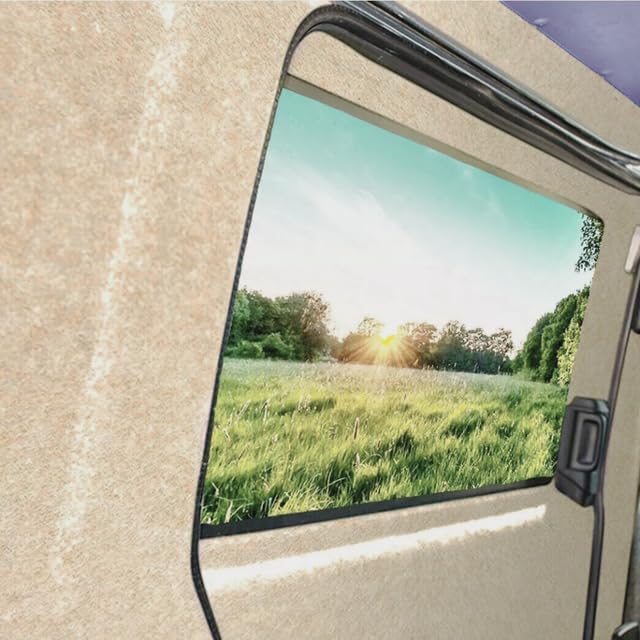 Shield Autocare 4 Way Stretch Carpet Van Lining Kit (Beige 4m x 2m) for Campervan Conversion, Motorhome, Caravan, Car Vehicle Interior with High Temperature Trim Fix Fabric Spray Glue Adhesive