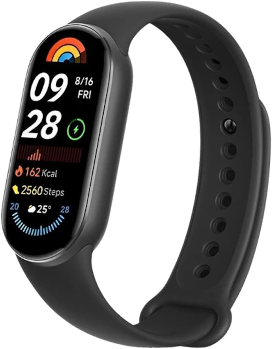 Xiaomi Smart Band 9 Global Version (2024) 1.62" Amoled Display | 233 mAh Battery | up to 21 Days of Battery Life | Over 150 Workout Modes | BT 5.4 | 50M Water Resistant - Midnight Black