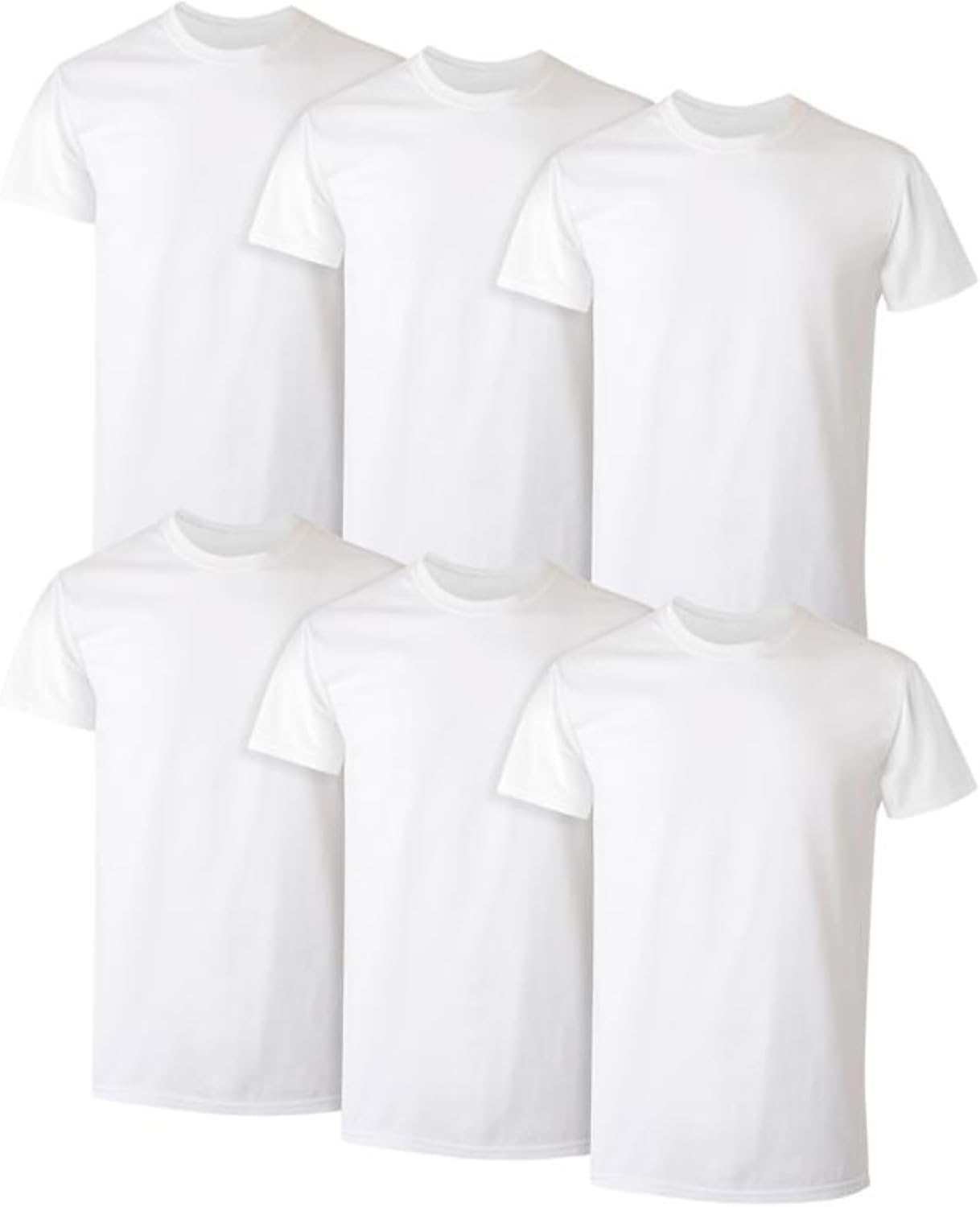 Hanes Men's Undershirt Packs, Stay-Tucked Soft Cotton Undershirts, Best Undershirts for Men, White/Black/Asstd Multipacks