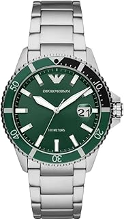 Emporio Armani Men's Three-Hand Date Stainless Steel Watch (Model: AR11338)