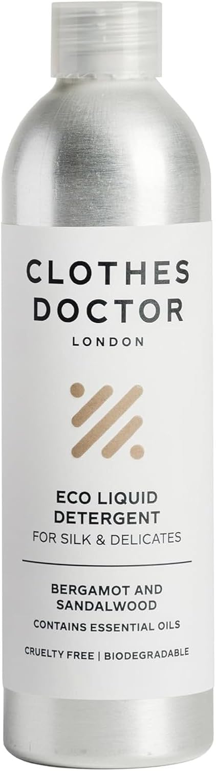 Clothes Doctor - Delicates and Silk Laundry Detergent, 250ml, Gentle and Softening Liquid Eco Wash, Hand or Machine, for Up to 16 Washes, Natural Ingredients, Vegan
