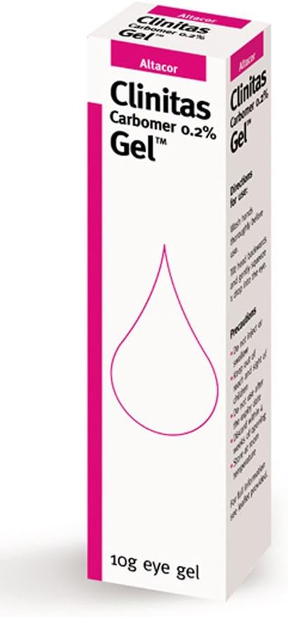 Clinitas Gel (carbomer 0.2%) 10g eye gel: Pack of 3