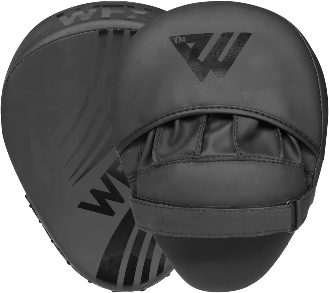 WFX Boxing Pads Focus Mitts Hook and Jab Punch Bag Target Training Curved Strike Shield Hand Muay Thai Pad MMA Martial Arts Gloves