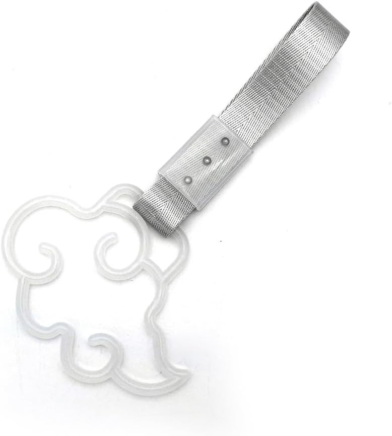 Multicolor Car Interior and Exterior Decorative Heart JDM Style Sakura Shattered Heart Pendant - Plastic Hanging Accessory (Cloud Luminous 1pcs)