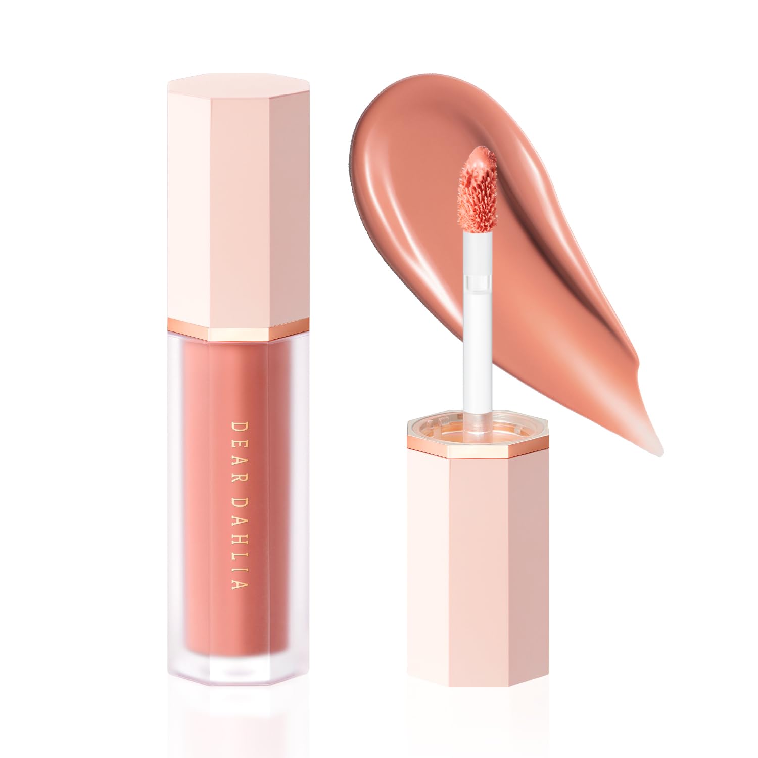 DEAR DAHLIA Petal Drop Blush (Glory) - Weightless Buildable Liquid Blush with High-Pigment, Long-lasting Dewy Finish, Natural Flush. Hydrating, Vegan, Cruelty-Free Korean Makeup for Cheeks. 0.14 oz