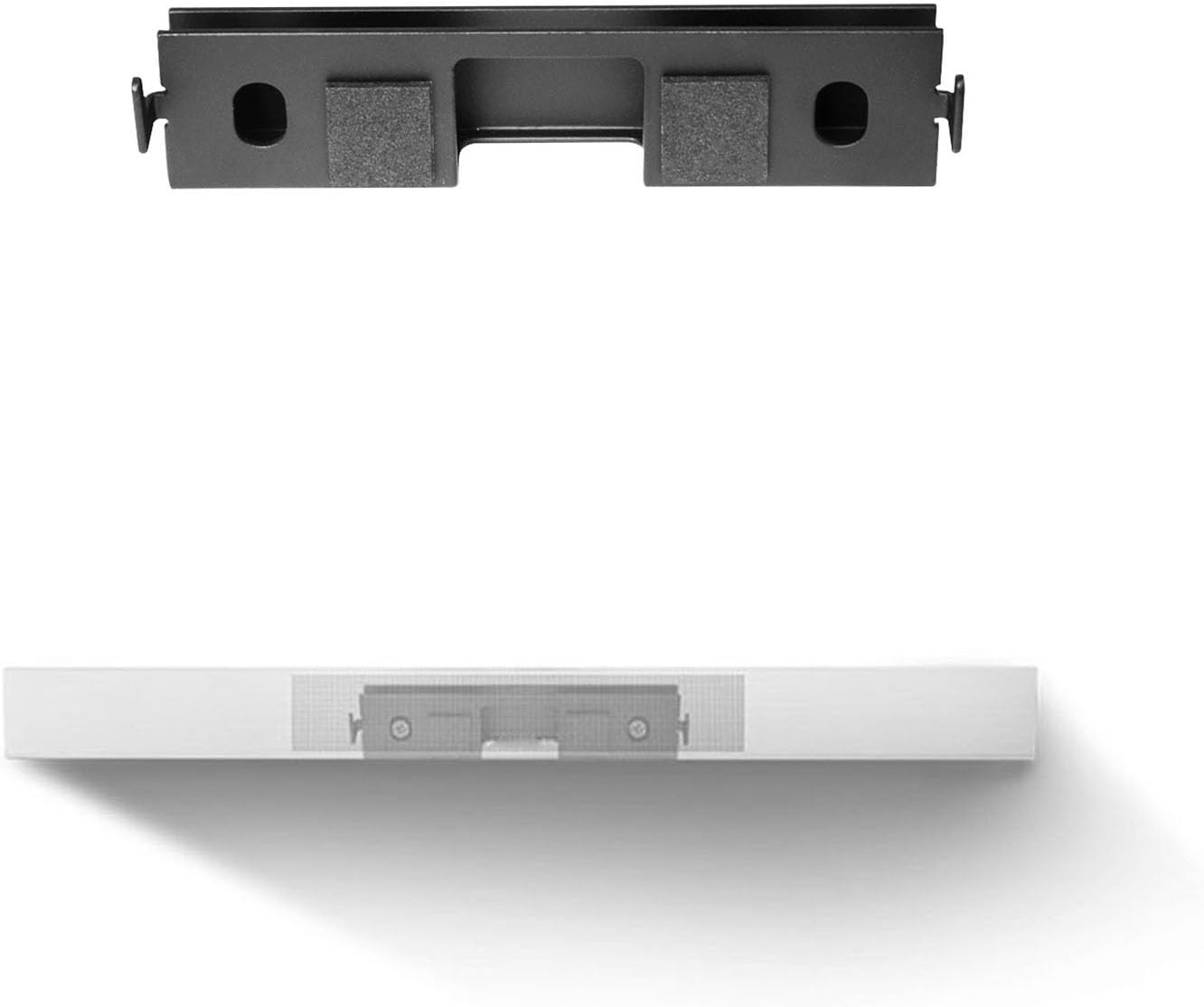 Center Channel Speaker Wall Mount Bracket, Metal Wall Hanging Bracket, Soundbar Wall Mount Bracket Replacement for Bose OmniJewel Lifestyle 650 Home Entertainment System (Black)