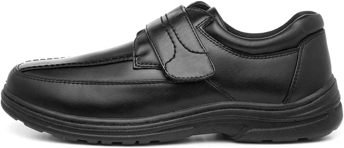 Hobos Bo Mens Easy Fasten Black Shoe