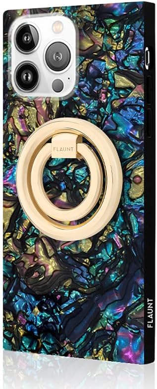 FLAUNT MagSafe Phone Ring Holder & Stand - Removable MagSafe Phone Holder for Hand - Durable & Lightweight - Stylish Magnetic Grip Ring for iPhone 16 Pro Max/15 Pro Max/14/13/12 (Gold)