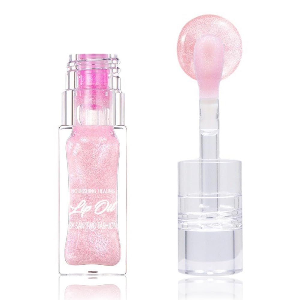 Sea-Maid Magic Color Changing Lip Oil, Hydrating Lip Glow Oil V2, Gloss Tinted Lip Balm Transparent Lip Care, Long Lasting Nourishing Non-sticky Fresh Texture