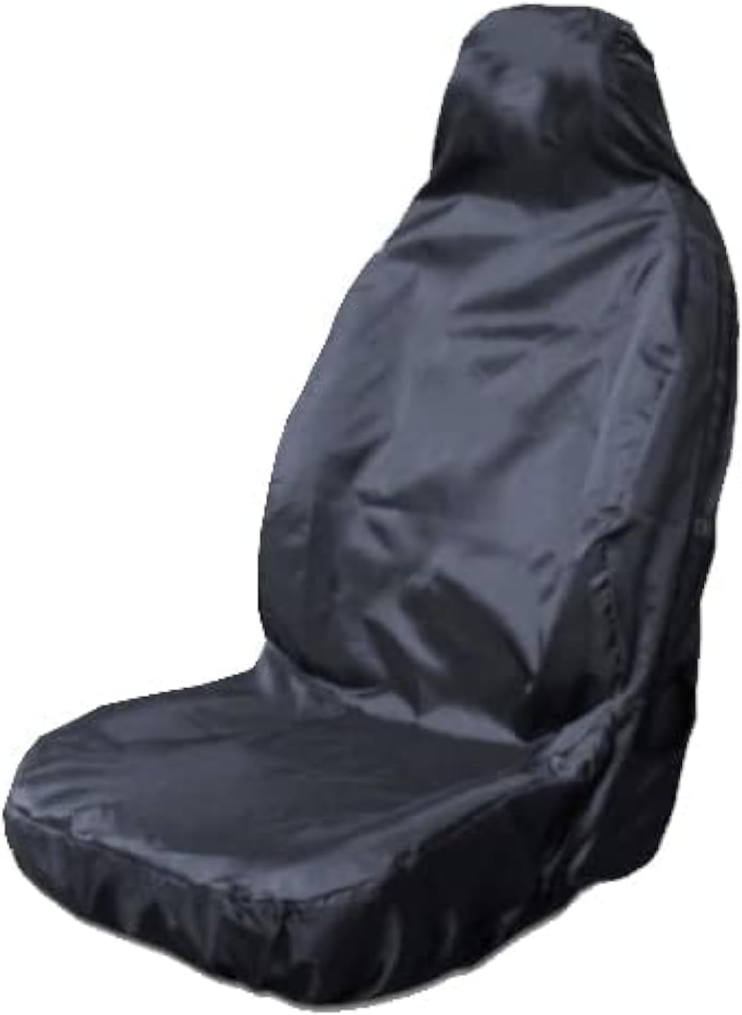 Carseatcover-UK Heavy Duty Black Waterproof Car Seat Cover - Single (Airbag Friendly)