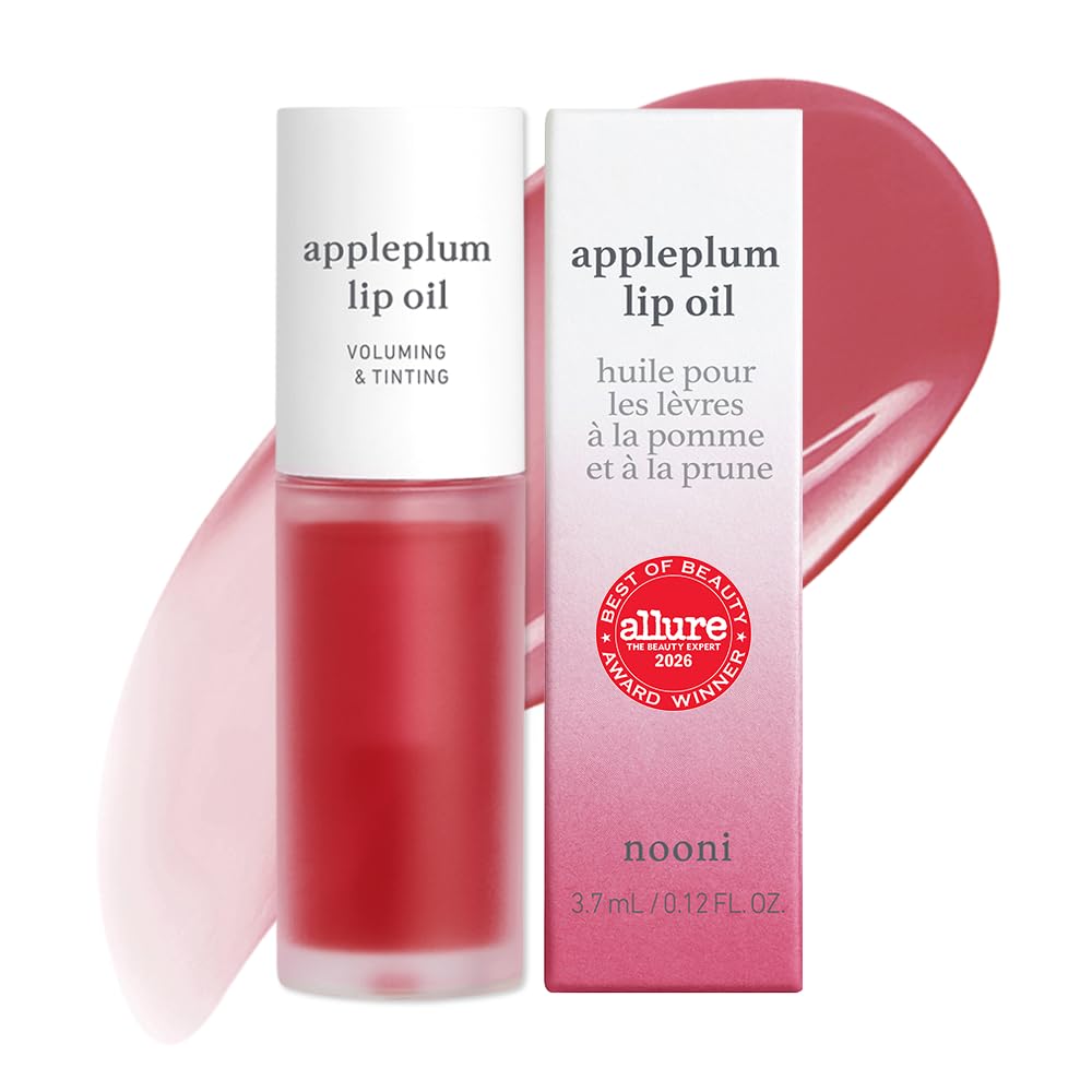 NOONI Korean Lip Oil - Appleplum - pH Color-Changing Plumping Lip Gloss