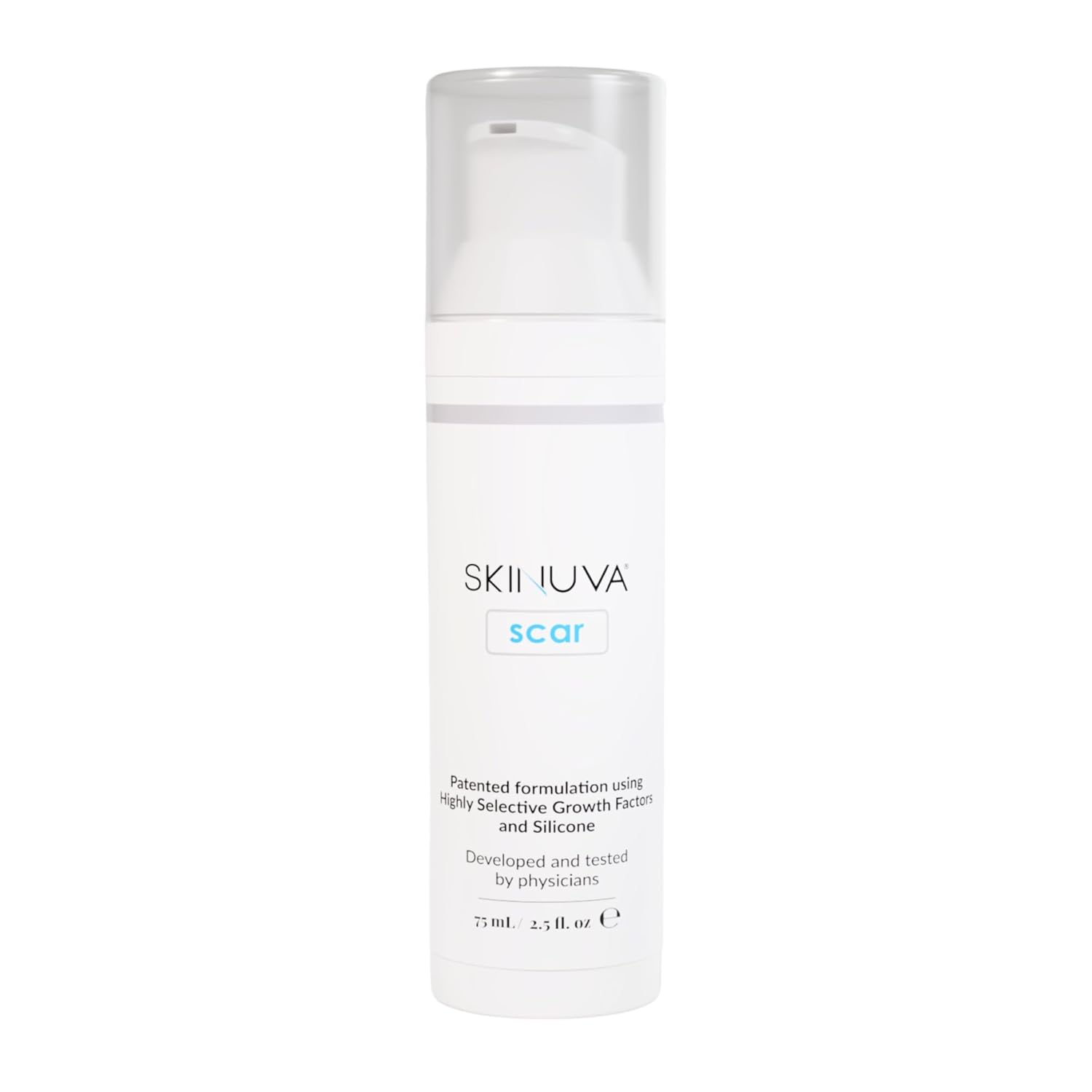 Skinuva® Next Generation Scar Cream - Stretch Mark Cream Made with Growth Factors, Hyaluronic Acid & Vitamin C for Intense Stretch Mark Removal (2.5 oz)