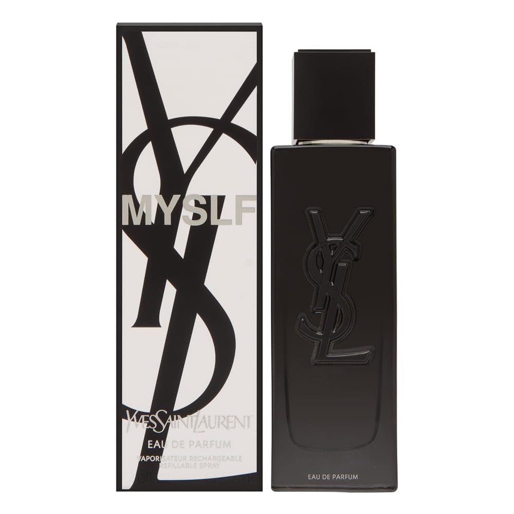 Yves Saint Laurent Ysl Myslf Eau de Parfum Spray Rechargeable Refillable for Men, 2.0 Ounce