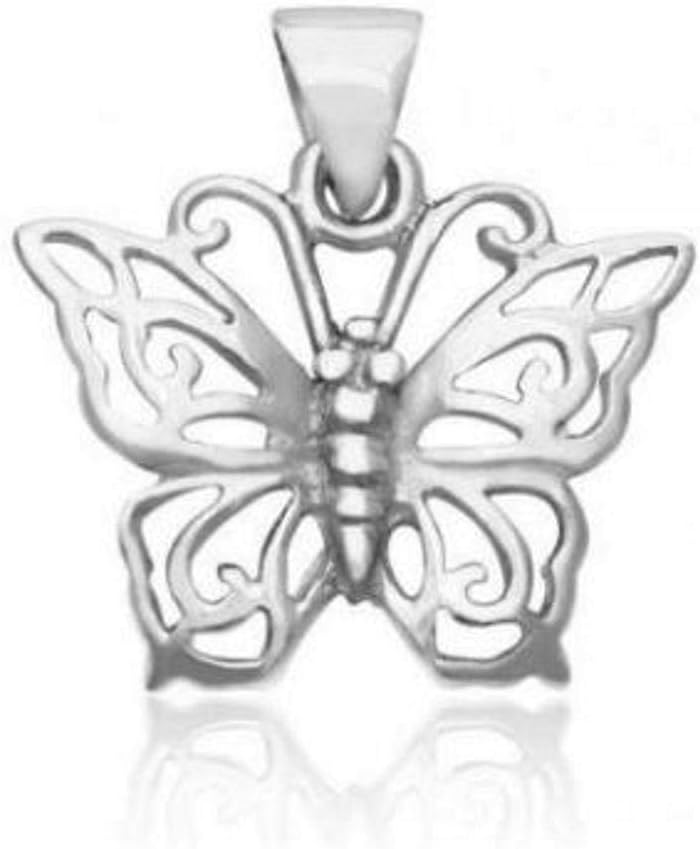 Mimi 925 Sterling Silver Butterfly Charm Pendant