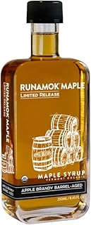 RUNAMOK MAPLE Apple Brandy Barrel-Aged Maple Syrup, 8.45 FZ
