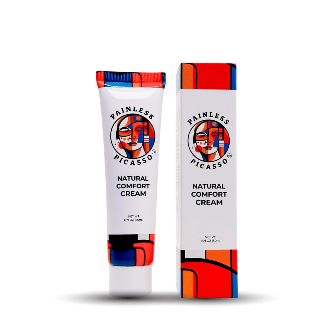 Tattoo Numbing Cream 1.69 Oz | Natural Topical Numbing for Tattoos, Waxing & Laser | Plant-Based Formula for Painless Tattoo & Perceived Pain | Fast-Acting & Long-Lasting Relief