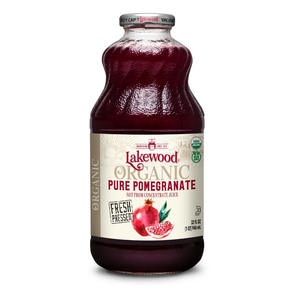 Lakewood, Organic Pure Pomegranate Juice, 32 Fl Oz Bottle
