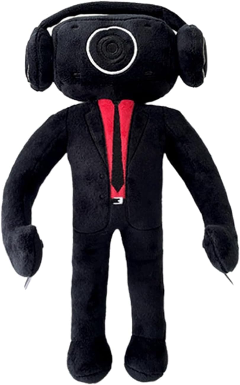 Amanhand Toilet Titan Speaker Man Figure Plush, 25cm Upgrade Titan Speakerman Bosses Plush Doll, Cameraman, Tv Man Plushies Toys Collectible Gifts (Sound Man)
