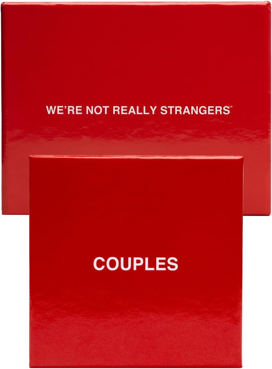 WE'RE NOT REALLY STRANGERS Conversation Card Games - “The Hard Launch Bundle” - Core Game + Couples Edition, Meaningful Games for Adults, Game Night, Date Night, 2+ Players