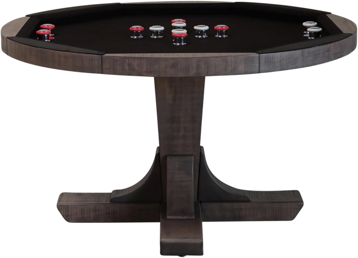 Kai Poker & Bumper Pool & Dining Table 3 in 1 Table (Antique Finish Table)