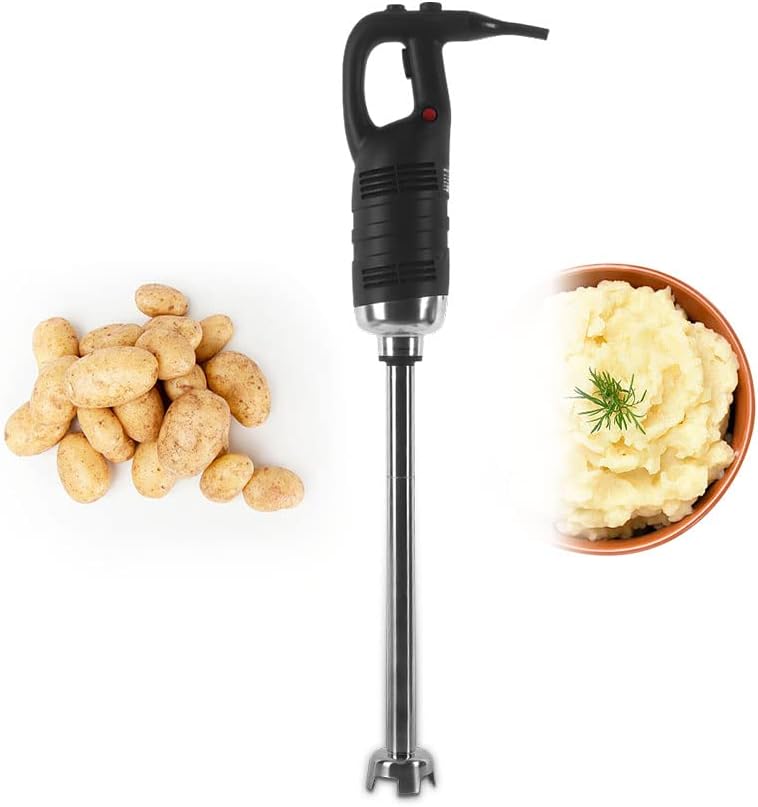 Commercial 850W Hand Blender - Variable Speed - Electric Stick Blender with 550mm Stick- Electric Mixing Soups Sauce - 8000-18000RPM