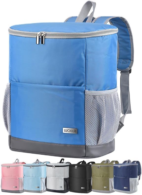 Insulated Cooler Backpack Outdoor - Leak Proof Backpack Cooler 30 Cans, Waterproof Lightweight Cooler Bag for 12h Hot/Cold Retention - Soft Cooler for Travel, Camping, Beach, Lunch