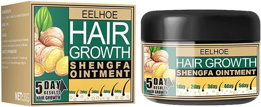 Ginger Hair Growth Ointment - Ginger Germinal Conditioner - Moisturizing Scalp Massage Hair Follicle Hair Care Essence Cream for Hair Loss and Hair Thinning Treatment 30g