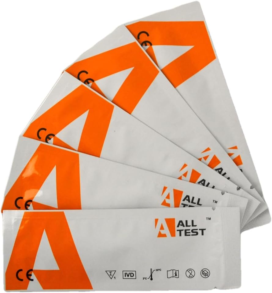 10 Ultra SENSITIVE-100ng Cocaine Drug Testing Strips 10 x Single Drug Test Kits - Cocaine, Coke and Crack Professional Accuracy