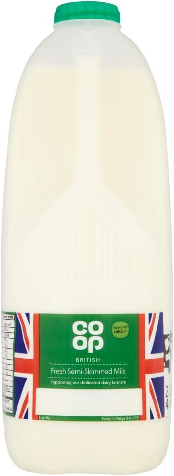 Co-op British Fresh Semi-Skimmed Milk, 4 Pints