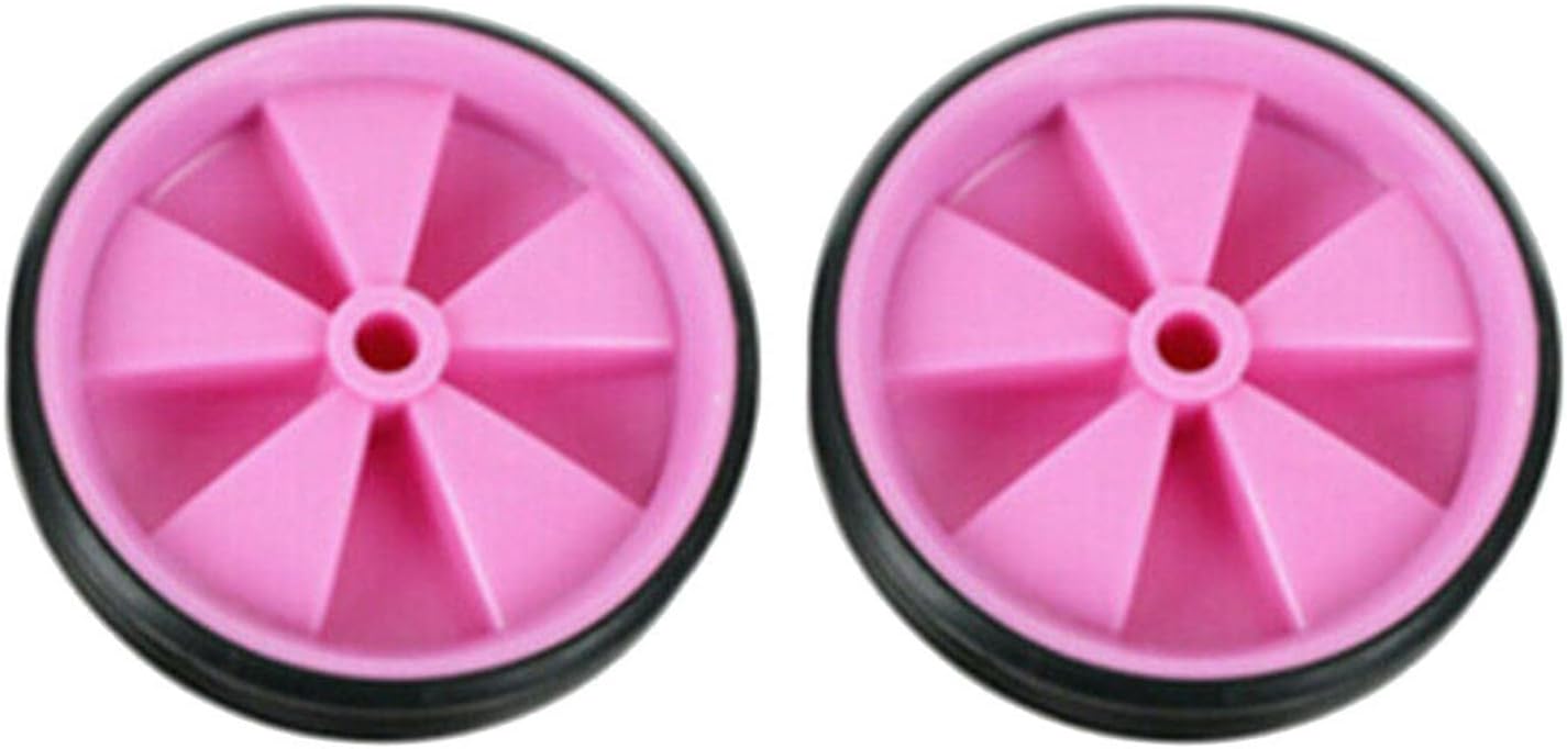 Bicycle Training Wheels for Kids, 1 Pair Bike Assist Wheel Children's Cycling Support Wheels, Bike Balance Stabilisers Training Tool, Low Noise Rubber Bike Replacement (COLOR:Pink)