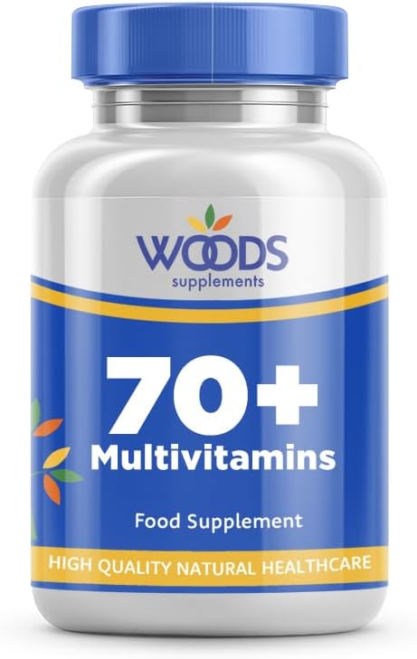 Woods Supplements - Multi Vitamin Tablets for Men & Women (180x). Combination of Multivitamins & Essential Minerals. Supply of Vitamin A,c, D & E. Immune System Booster Adult Multivitamin Over 70s