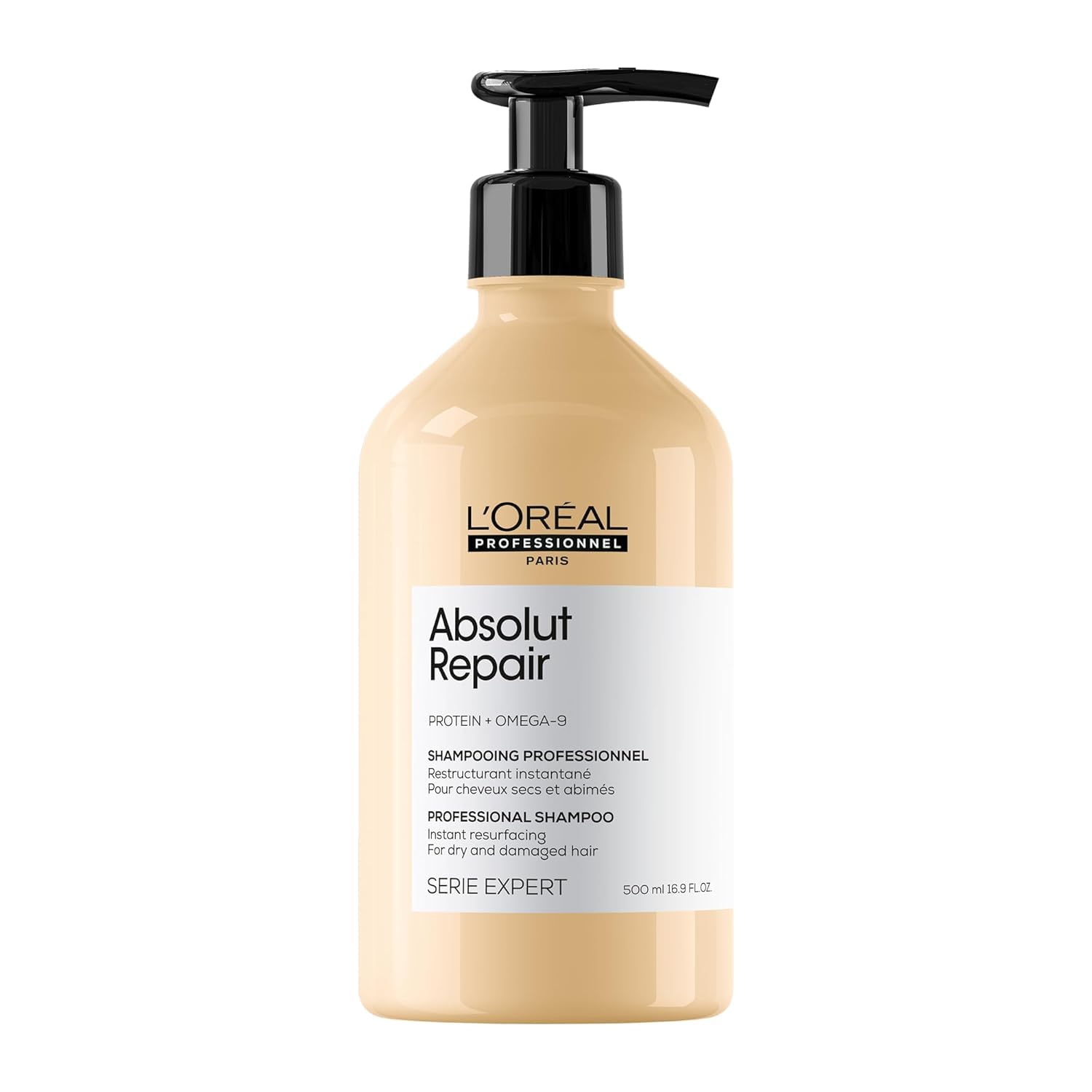 L'Oréal Professionnel Paris Absolut Repair Shampoo – Nourishing Protein Shampoo For Dry, Damaged Hair, Repairs Damage and Provides Shine
