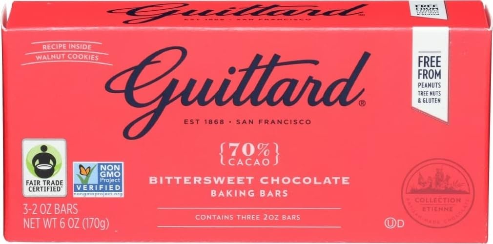 Guittard, Bar Chocolate Baking Bittersweet, 2 Ounce, 3 Pack