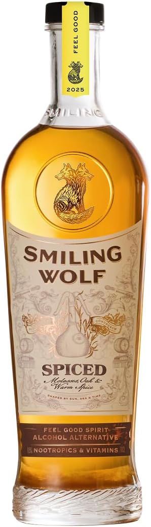 Smiling Wolf Spiced | Alcohol Free Rum | Vanilla, Cinnamon & Oak