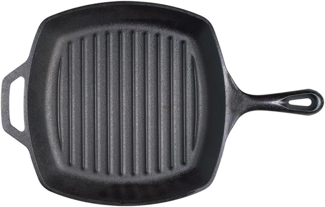 Lodge Cast Iron Grill Pan, Square, 10.5 Inch