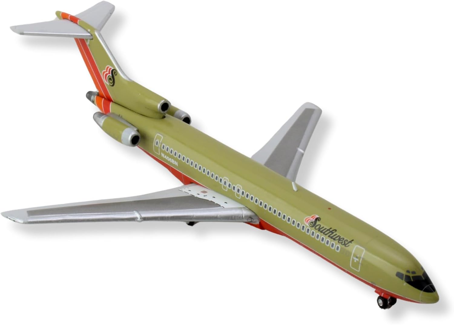 GeminiJets GJSWA2216 Southwest Airlines Boeing 727-200 N406BN; Scale 1:400