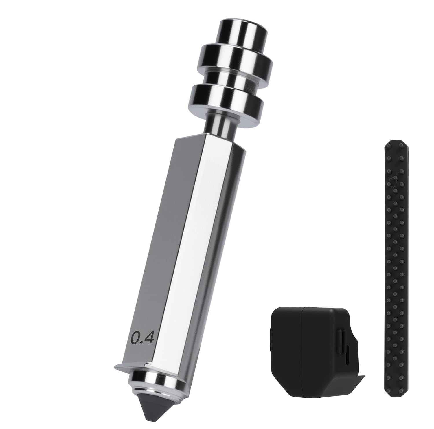 Kobra X Combo Quick-Swap Hardened Steel Nozzle 0.4mm, High Flow & High Speed Print Head Extruder Hotend Kit with Silicone Cover and Nozzle Wiper, Compatible with Anycubic Kobra X Combo
