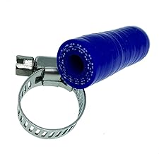 5/16" (8mm) Blue Universal Reinforced Silicone Coolant Cap With Clamp For bypass heater Vacuum Water Port Protective End Cap Kit