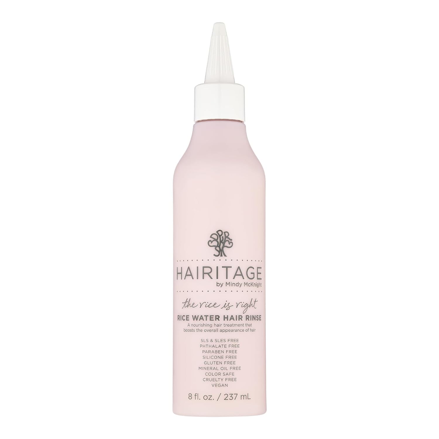 Hairitage The Rice Is Right Rice Water Hair Rinse - Nourishing Spray with Rosemary and Quinoa for Thickening and Volumizing - Vegan Formula for All Hair Types, 8 oz
