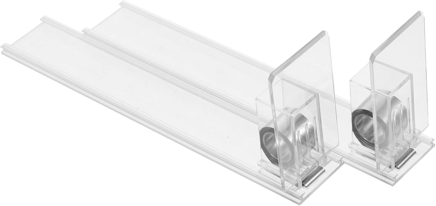 2pcs Automatic Display Case Pusher Tray for Store Shelves Organizer for Supermarkets and Kiosks Convenient Auto-Push System