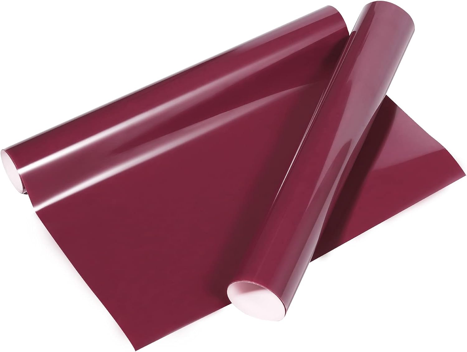 VINYL FROG Heat Transfer Vinyl Roll HTV Vinyl - 12"x5ft Maroon Iron on Vinyl for T-Shirts, Heat Press Vinyl for DIY Craft Designs (Maroon)