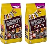 HERSHEY'S Miniatures Assorted Chocolate Candy, Holiday, 35.9 oz Bulk Party Bag (Pack of 2)